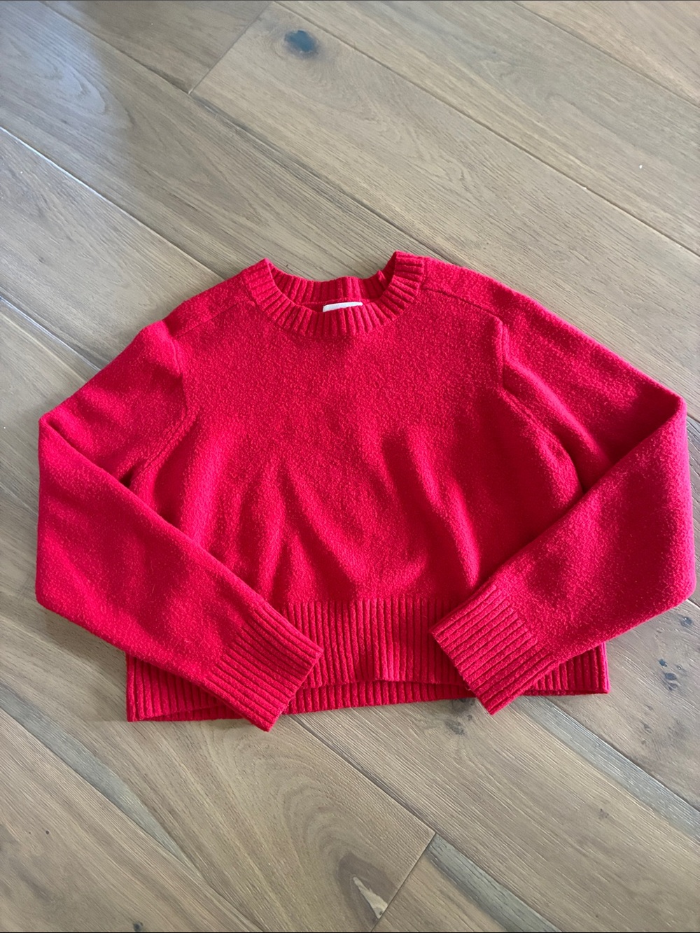 Red Cropped Sweater